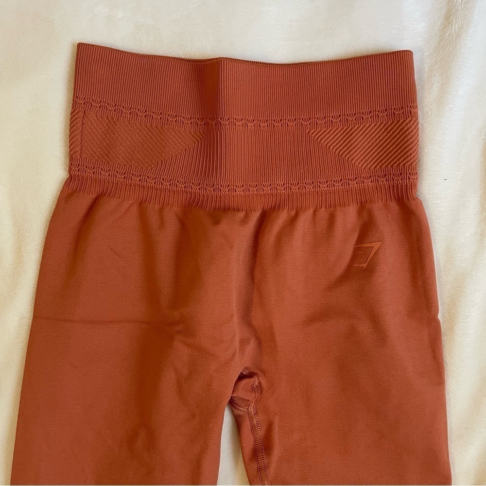Gymshark Coral/Orange Studio Leggings - Picture 4 of 13